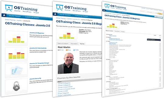 OSTraining course pages powered by Guru