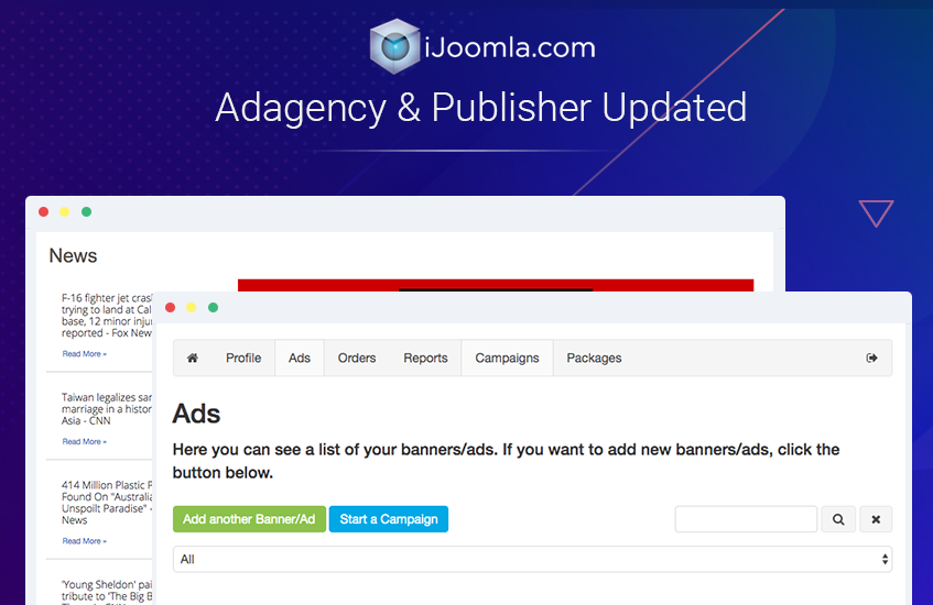 ad agency joomla extension updated for video ads